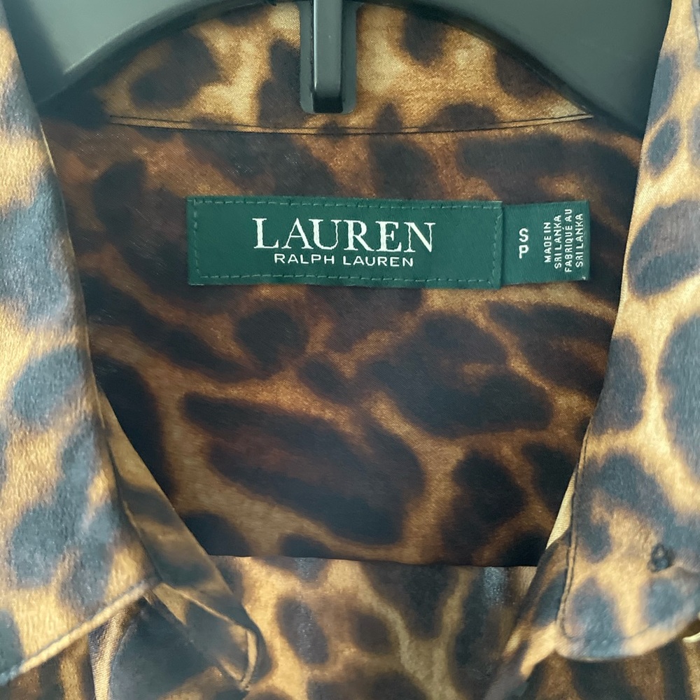 LAUREN Ralph’s Lauren Leopard Button Down Shirt